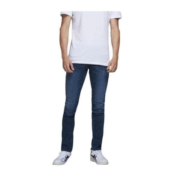 JACK & JONES Men's Blue Denim 812 Glenn Slim Original Jeans US 38 X 34 - Picture 3 of 13